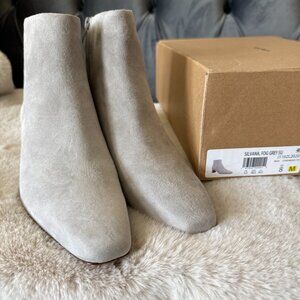 New Vince Silvana Gray Suede Boots
